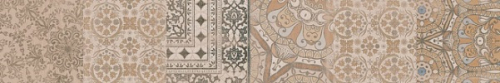 Керамический гранит 20x119,5 Про Вуд бежевый светлый декорированный обрезной