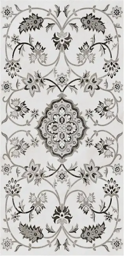Керамический гранит 40*80 Парнас серый декорированный лаппатированный обрезной
