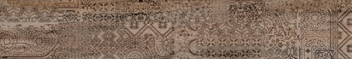 Керамический гранит 20х119,5 Про Вуд бежевый темный декорированный обрезной