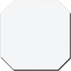 CE.SI Керамогранит Ottagono Bianco 20x20x0,55 глазурованный матовый  Неректифицированный